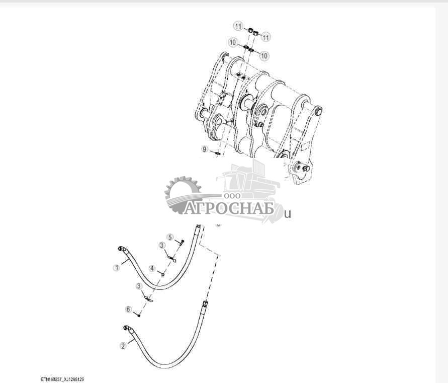 Third Function Boom Hydraulic Lines, High Lift Plus Z-Bar 